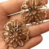 Boucles d'oreilles Rosette Or rose