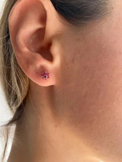 Boucles d’oreilles Rubis