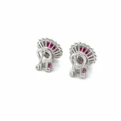 Boucles d'oreilles Rubis Diamants