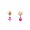 Boucles d’oreilles rubis et diamants