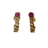 Boucles d'Oreilles Rubis, Or Jaune