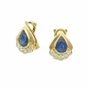 Boucles d'oreilles Saphir et diamants