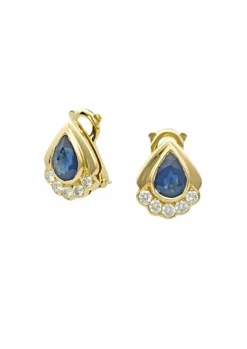 Boucles d'oreilles Saphir et diamants