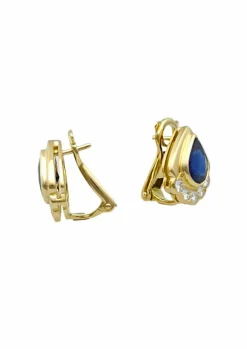 Boucles d'oreilles Saphir et diamants