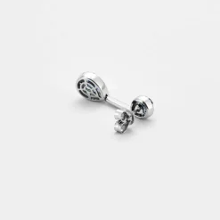 Boucles d'oreilles Saphir poire Diamants