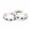 Boucles d'oreilles saphirs et diamants