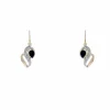 Boucles d'oreilles saphirs deux ors en dormeuses