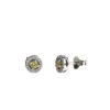 Boucles d'oreilles saphirs jaune diamants