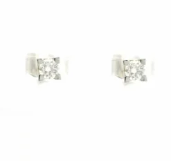 Boucles d'oreilles solitaire 0,30 Ct