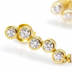 Boucles d'oreilles STILL avec perles et diamants
