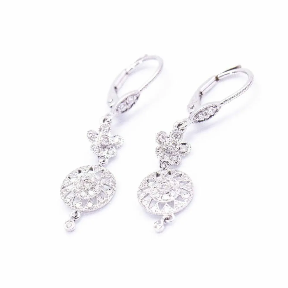 Boucles d'oreilles SUNNY Or blanc Diamants