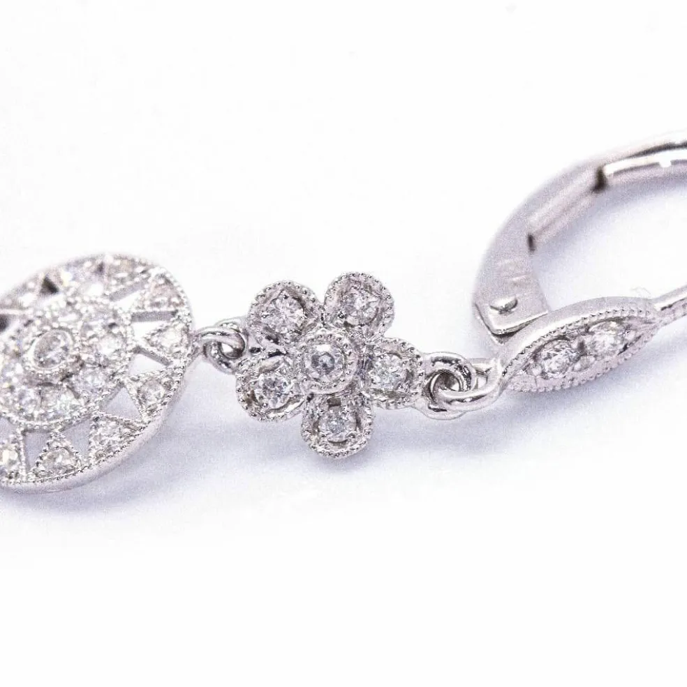 Boucles d'oreilles SUNNY Or blanc Diamants
