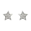 Boucles d'oreilles étoile diamant