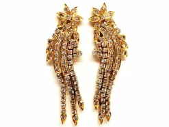 Boucles d'oreilles étoile Or jaune Diamant