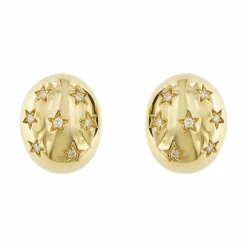Boucles d'oreilles étoiles Or jaune Diamants
