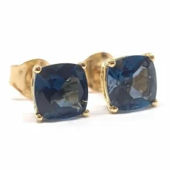 Boucles d'oreilles topazes blue London or jaune