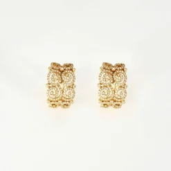 Boucles d'oreilles Torsade Diamants