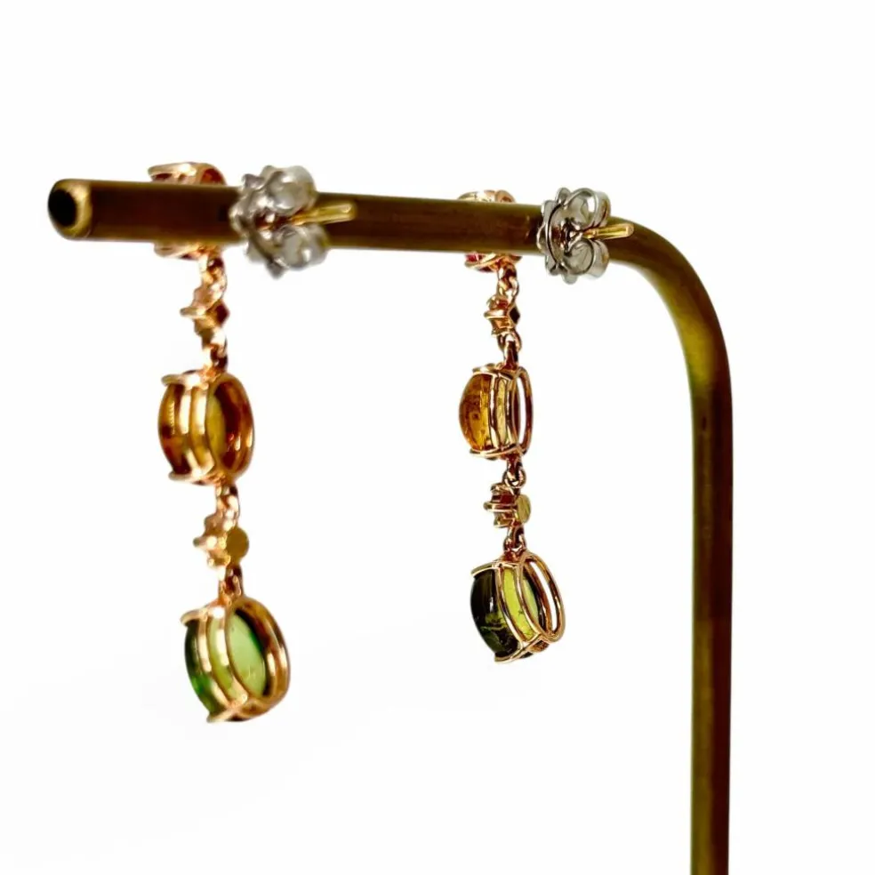 Boucles d'oreilles tourmaline