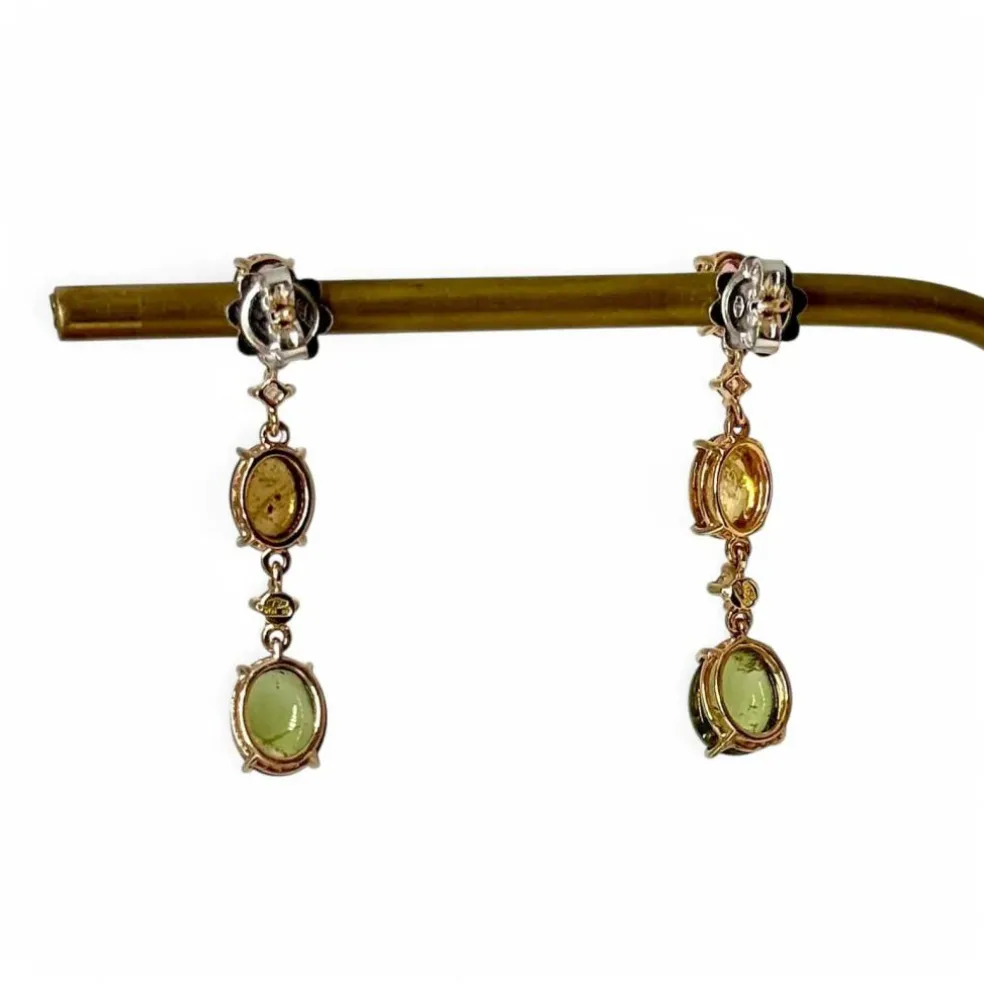 Boucles d'oreilles tourmaline