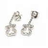 Boucles d'oreilles TOUS Or blanc et diamants.