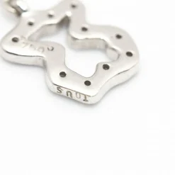 Boucles d'oreilles TOUS Or blanc et diamants.