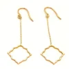 Boucles d'oreilles Transparence Or rose