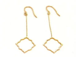 Boucles d'oreilles Transparence Or rose