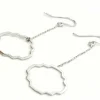 Boucles d'oreilles Transparence Or blanc
