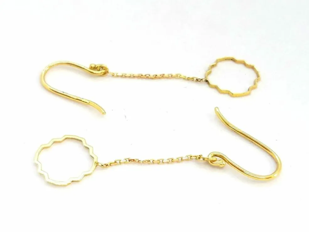 Boucles d'oreilles Transparence Or jaune