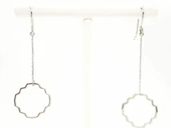 Boucles d'oreilles Transparence Or blanc