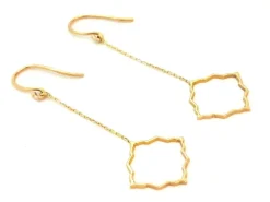 Boucles d'oreilles Transparence Or rose