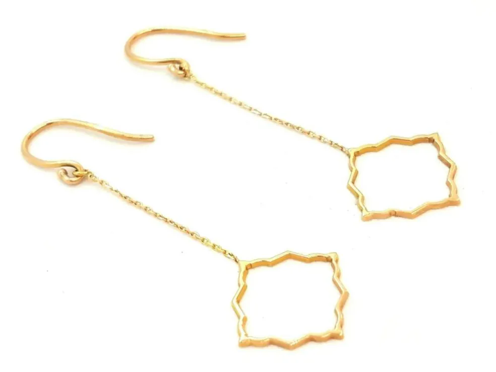 Boucles d'oreilles Transparence Or rose