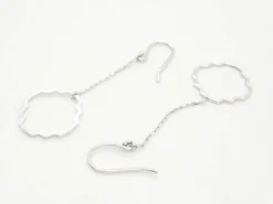 Boucles d'oreilles Transparence Or blanc