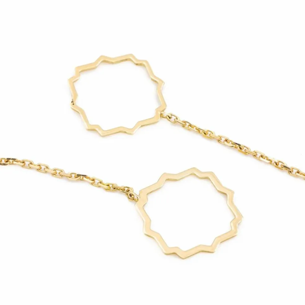 Boucles d'oreilles Transparence Or jaune