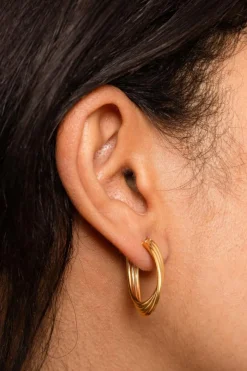 Boucles d'oreilles trois ors