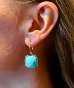 Boucles d'oreilles Turquoises