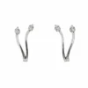 Boucles d'oreilles V diamants