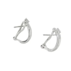 Boucles d'oreilles V diamants