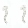 Boucles d'oreilles vague tennis
