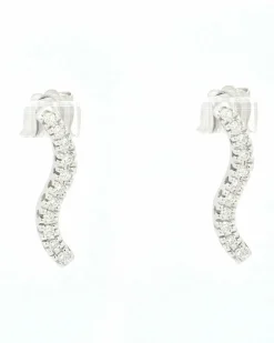 Boucles d'oreilles vague tennis