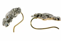 Boucles d'oreilles victoriennes diamants taille rose