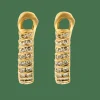 BOUCLES D'OREILLES VINTAGE OR & DIAMANTS.