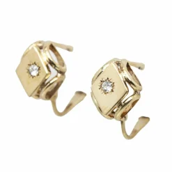 Boucles d'oreilles Vintage originales en Or Jaune