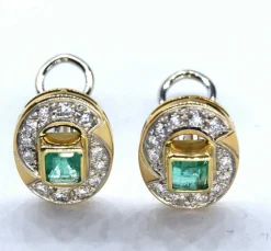 Boucles d'oreilles vintage en or
