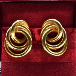 Boucles d'oreilles vintage en or