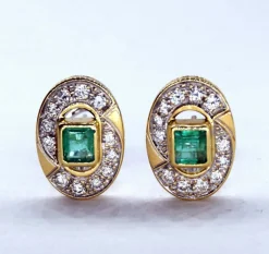 Boucles d'oreilles vintage en or