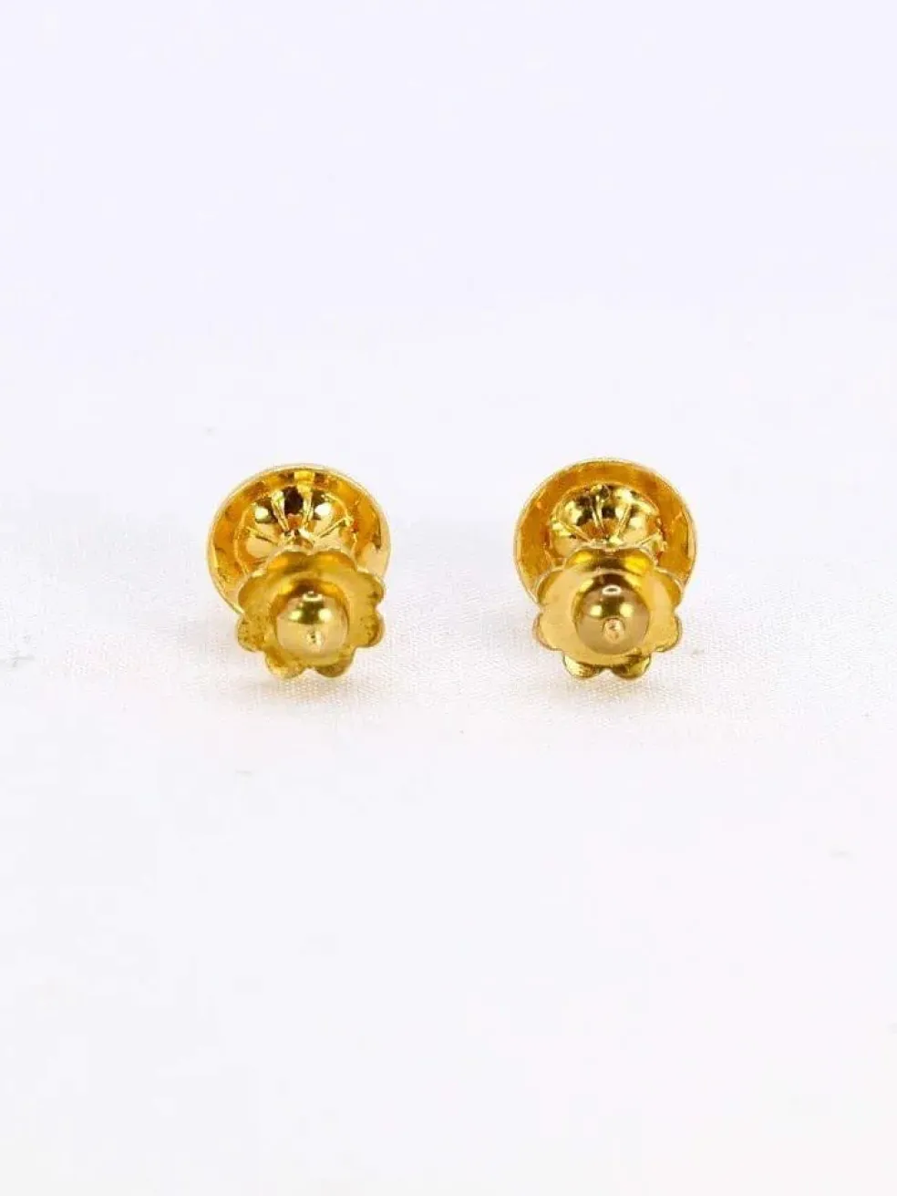 Boucles d’oreilles vintage or jaune perles