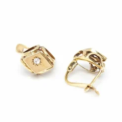 Boucles d'oreilles Vintage originales en Or Jaune