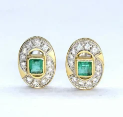 Boucles d'oreilles vintage en or