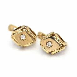 Boucles d'oreilles Vintage originales en Or Jaune
